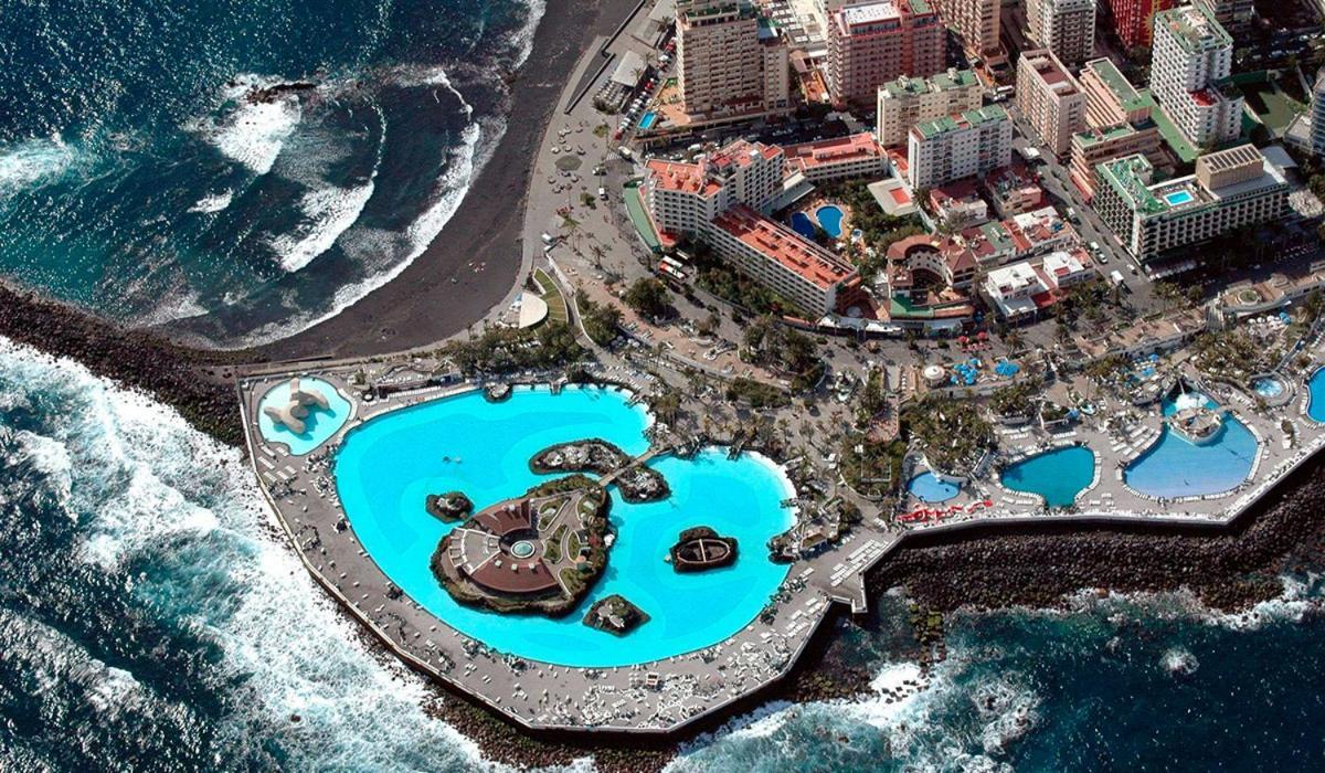 Palmeras Playa Studio: Pools, Beach, Sun & Shore Puerto de la Cruz  Eksteriør billede